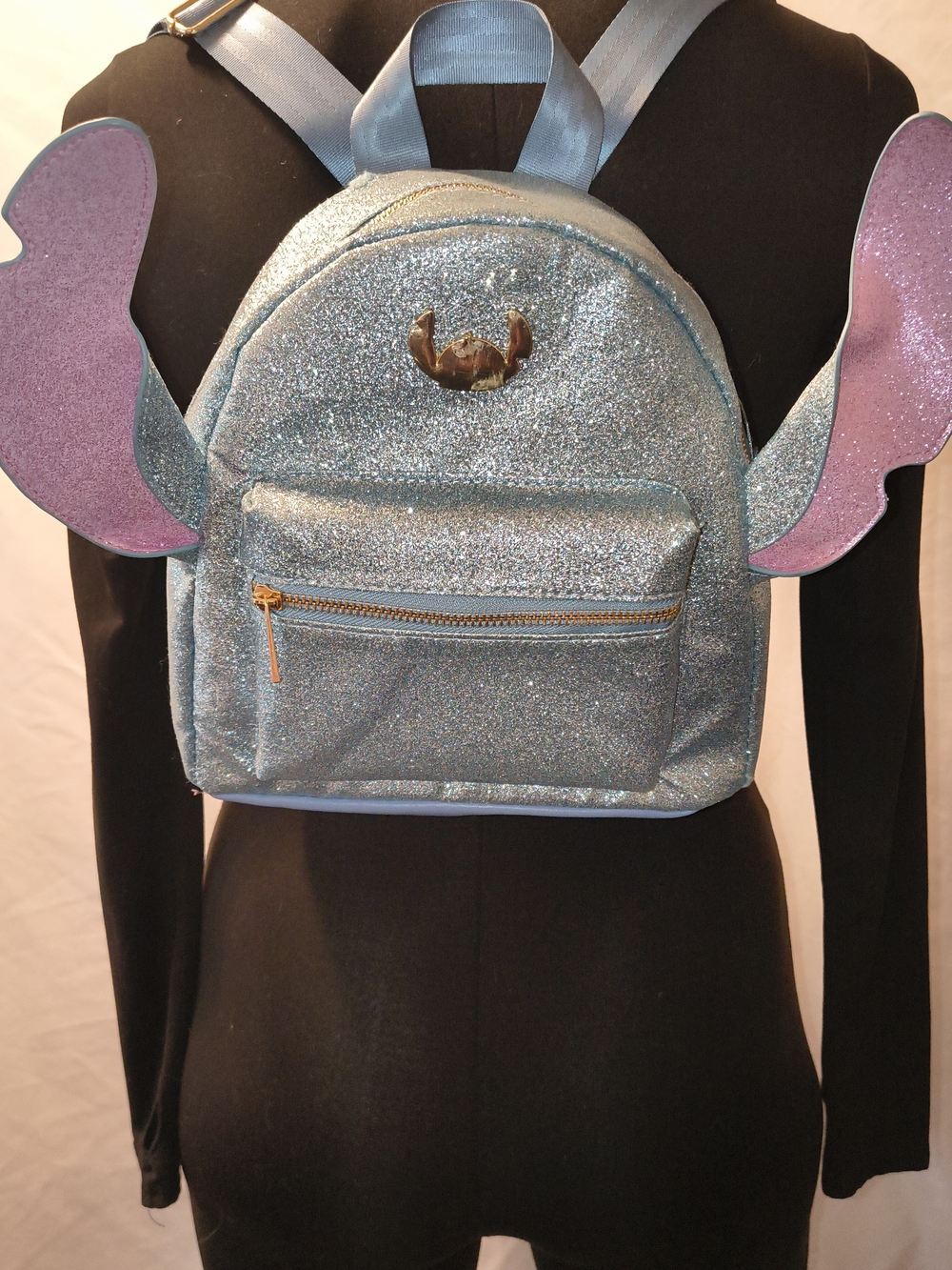 Stitch Glitter Blue Mini Backpack